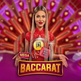Mega Baccarat by Pragmatic Play, showcased at ccazeus.nl – game logo