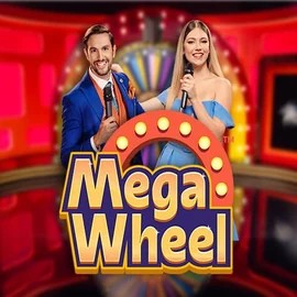 Mega Wheel slot logo by Pragmatic Play at Cazeus Casino